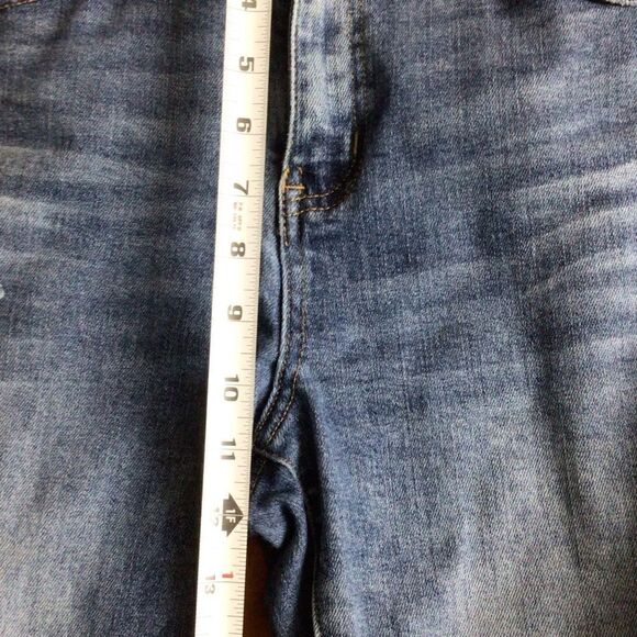 Women’s Risen Medium Wash High Rise Ankle Length‎ Distressed Jeans Size 28 - Picture 7 of 7